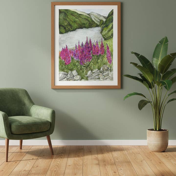 Poster A3 Scenografia-Fiume Flam e Epilobi per la vendita all'ingrosso da parte di Arthousefern