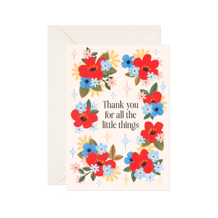 Thank You Card "Little Things" for wholesale by Day One Paper Co.