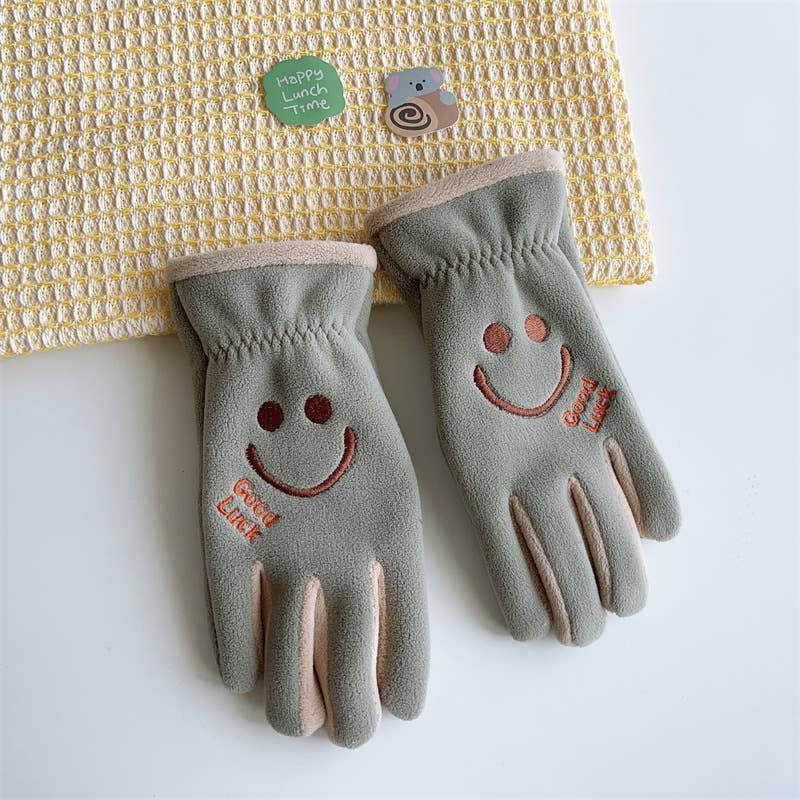 Tourtiwi - Wholesale Gloves - Kids - Winter children's cartoon smiling cute warm gloves3