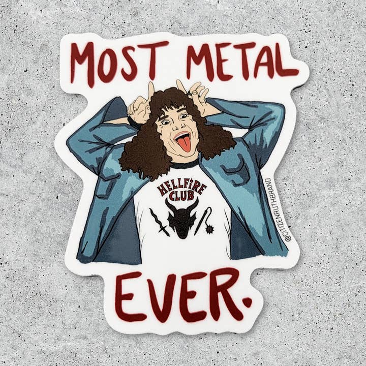 Citizen Ruth - Wholesale Sticker - Stranger Things Most Metal Ever Eddie vinyl sticker0