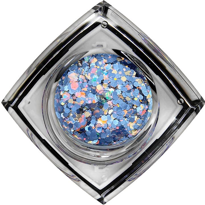 French Blue Chunky Glitter Gel for wholesale by Elektra Cosmetics