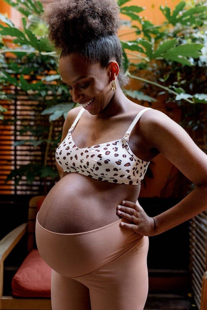 Bloom clay maternity and postpartum leggings for wholesale on Faire3