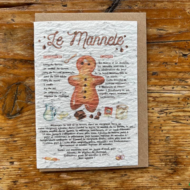 Biglietto per piantare con semi: ricetta «Manele» per la vendita all'ingrosso da parte di Les cartes de Lulu