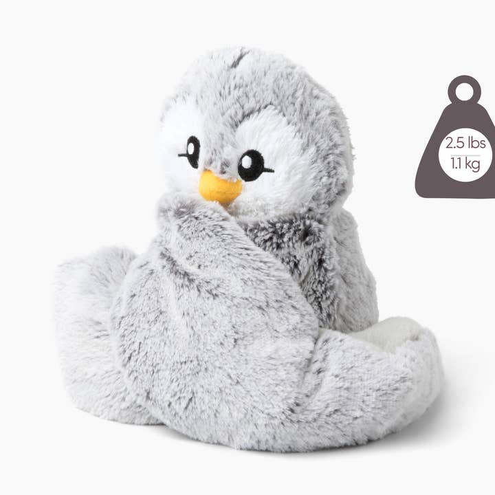 Hugimals | Hugarounds - Penguin | Weighted Cuddle Plush for wholesale by PJM Distributions Inc