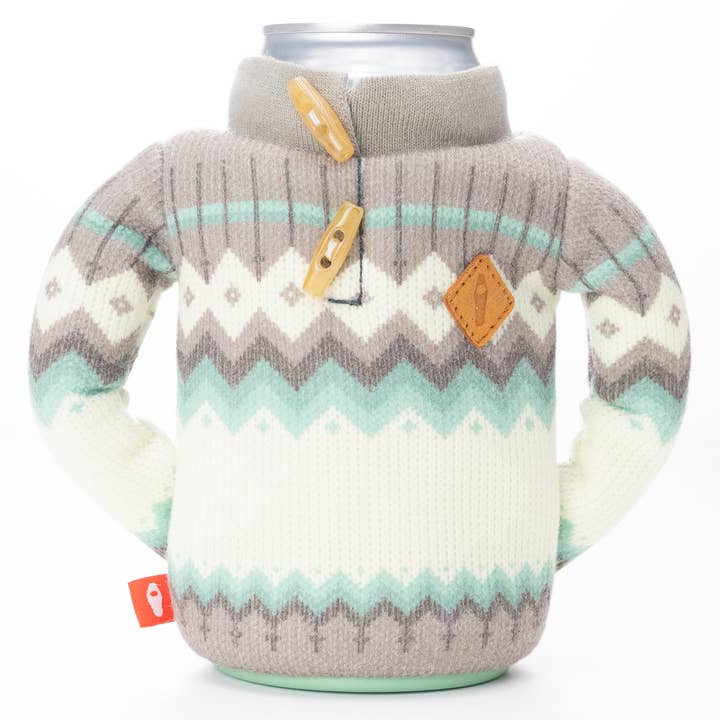 Insulated 16 oz Beverage Sleeve - The Fjord - Seafoam for wholesale by Puffin Drinkwear