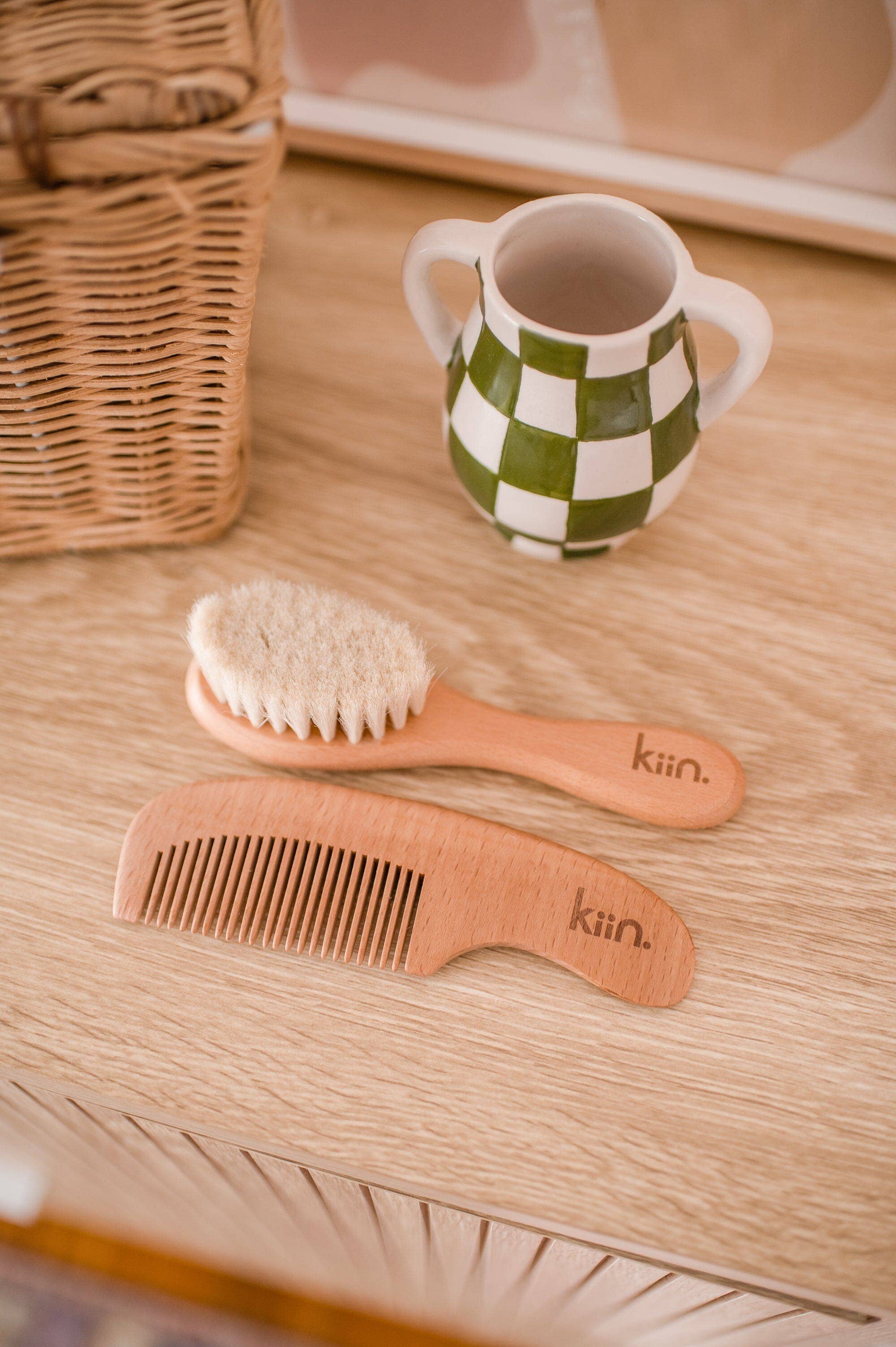 Kiin Baby - Wholesale Hair Brush/Comb Set - Kids & Baby - Wooden Baby Brush + Comb Set12