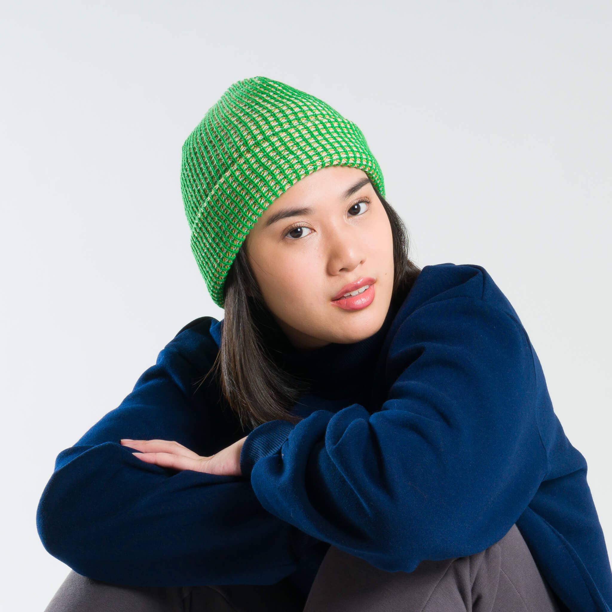 VERLOOP | knits - Wholesale Beanie - Unisex - Simple Grid Knit Beanie11