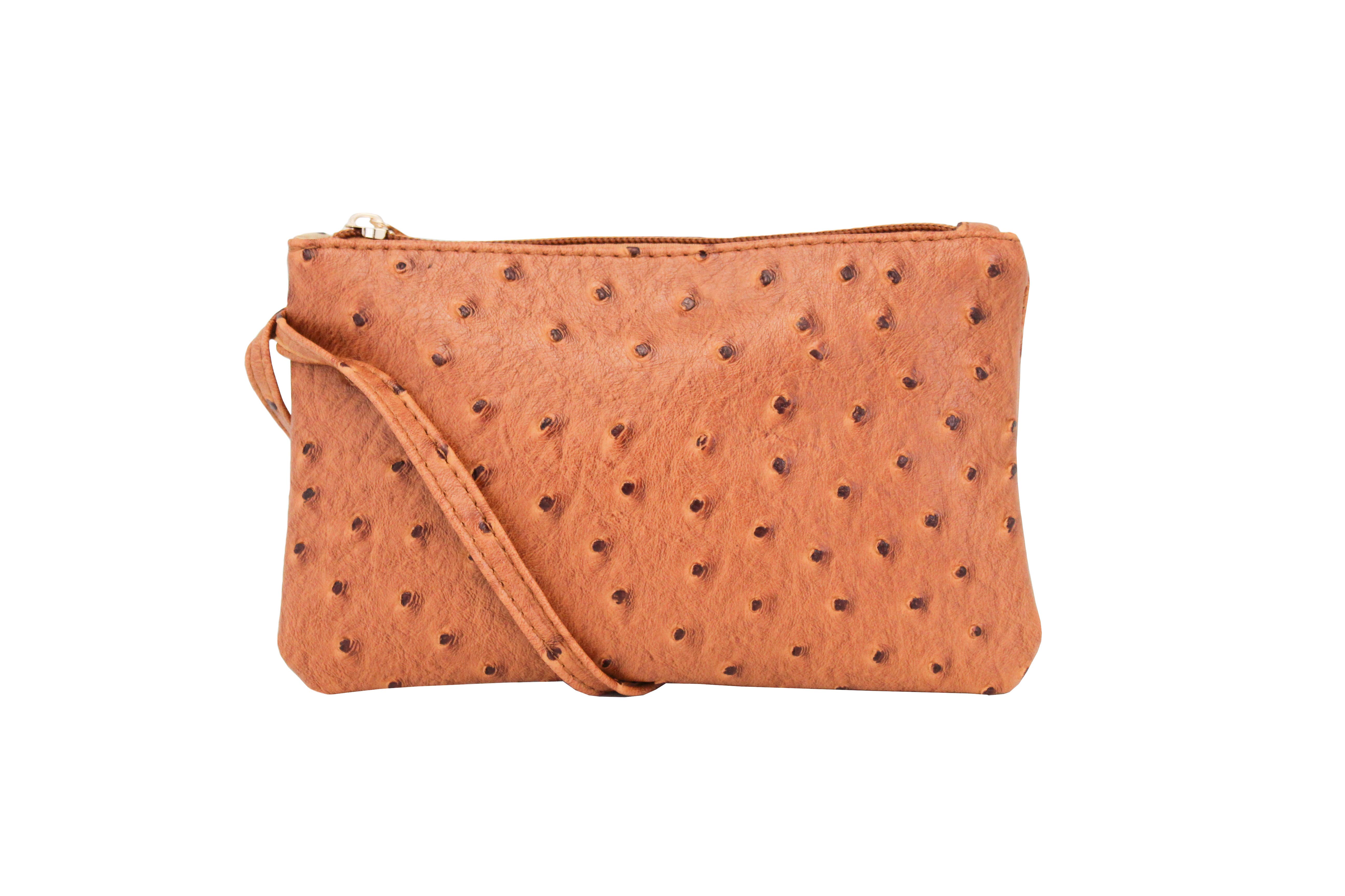 22 Tote - Vente Bracelets - Pochette bracelet autruche éclatante0