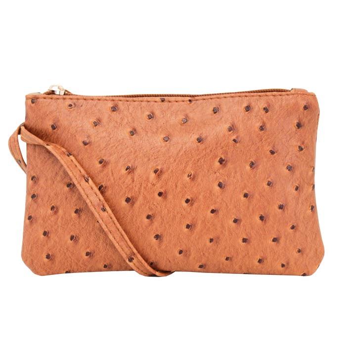 22 Tote - Wholesale Wristlet - Vibrant Ostrich Wristlet