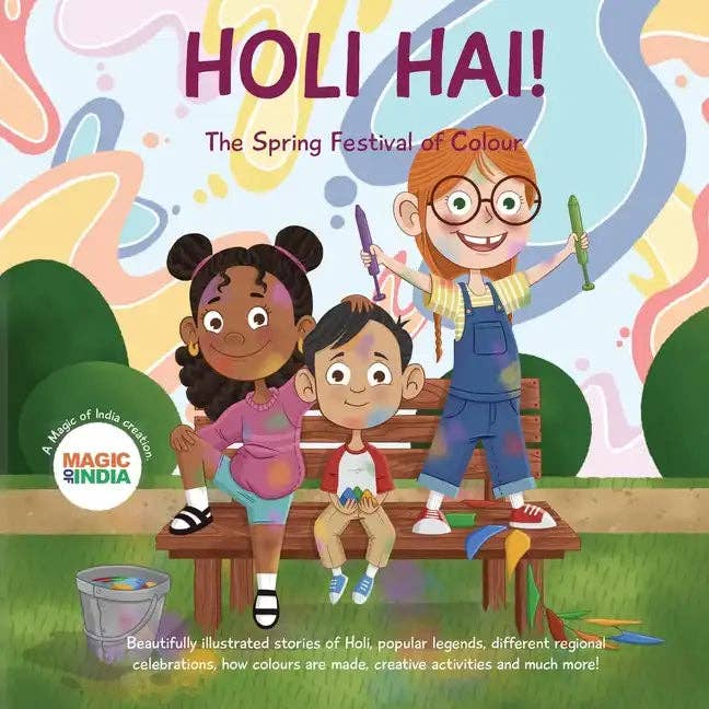 Books by splitShops - Wholesale Book - Kids - Holi Hai - The Spring Festival of Colour: 2 wonderfully illustrated stories, learn new Indian words, creative activities, know the making of color, fe - Paperback