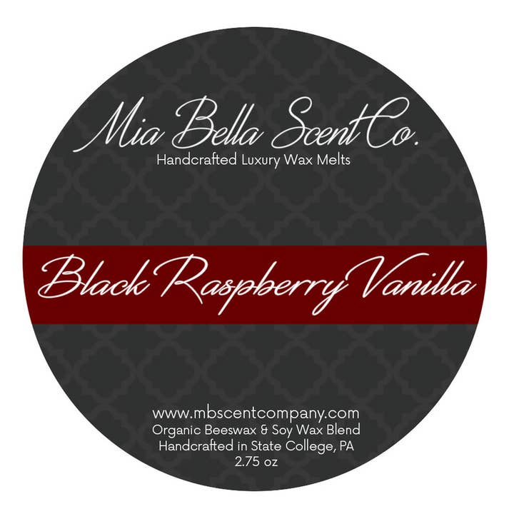 Schwarze Himbeer-Vanille-Wachs-Schmelze für den Großhandel von Mia Bella Scent Company