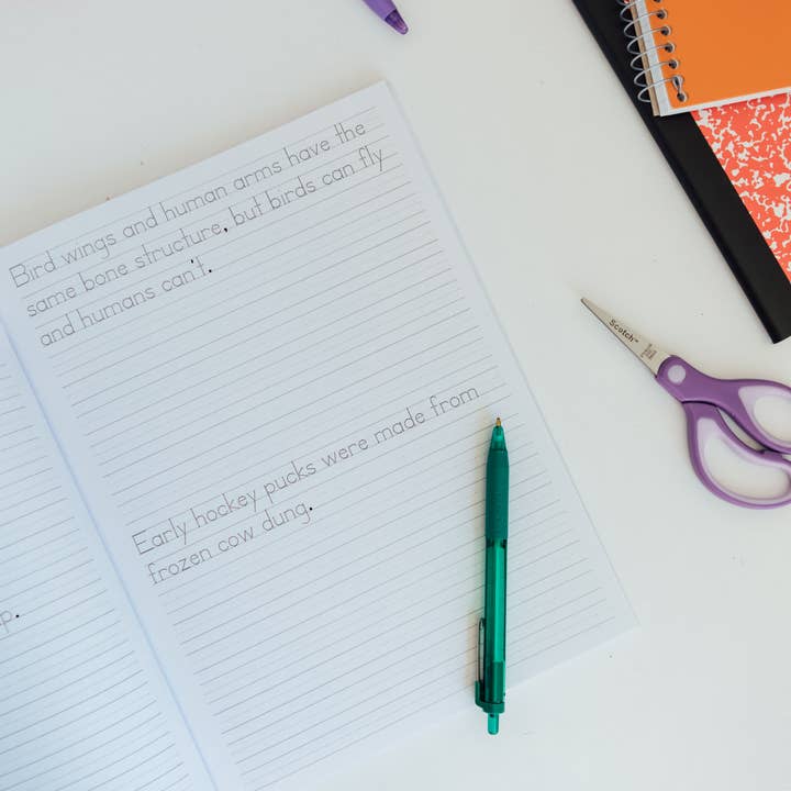 Blue Star Press - Wholesale Middle Grade Book (9-12) - Print Handwriting Practice for Kids 8-12 (with fun facts!)6