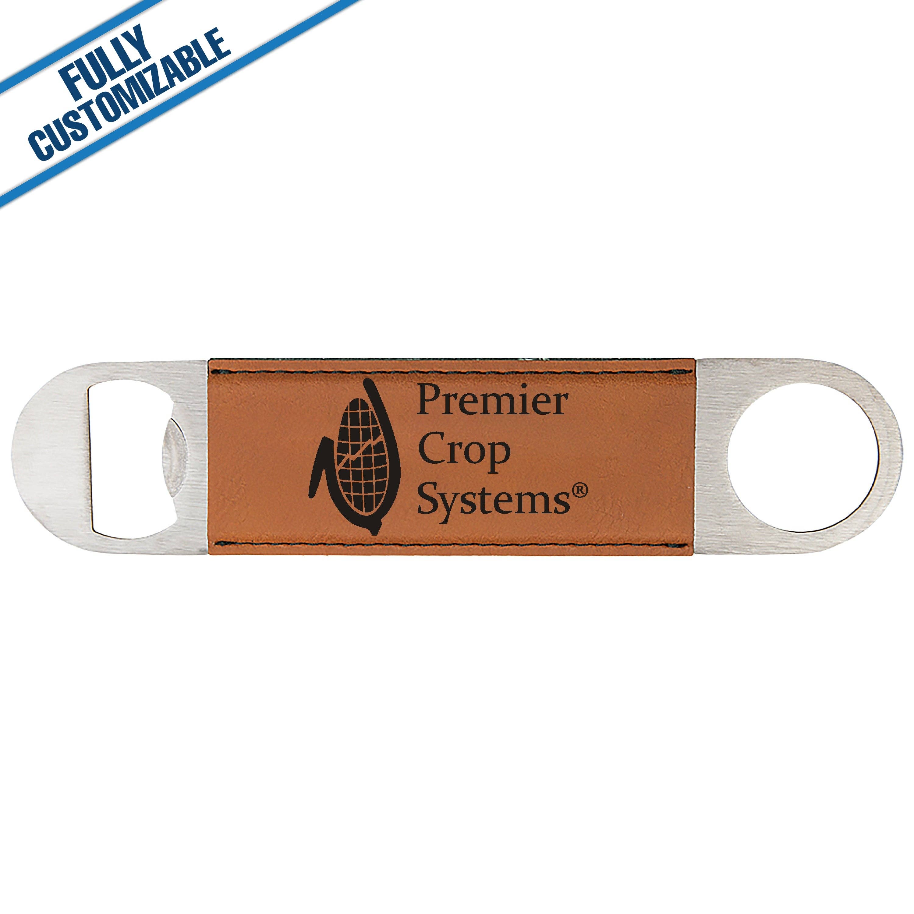 GiftWorksPlus - Wholesale Bottle/Wine Opener - Engraved Leatherette Grip Bottle Opener - Fully Customizable1