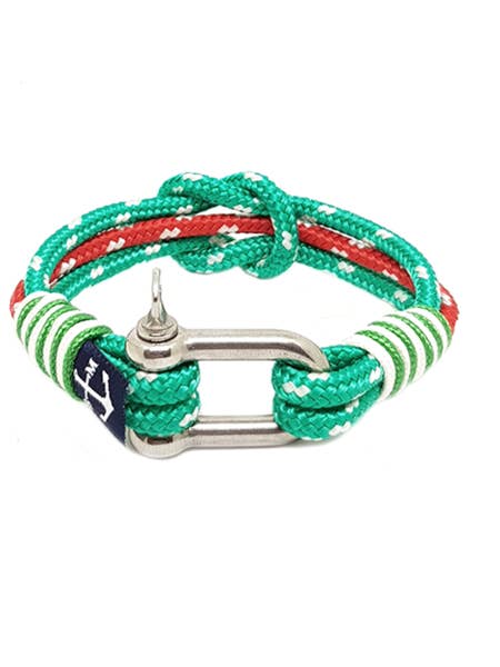 Pulseira náutica vermelha e verde por atacado de Bran Marion