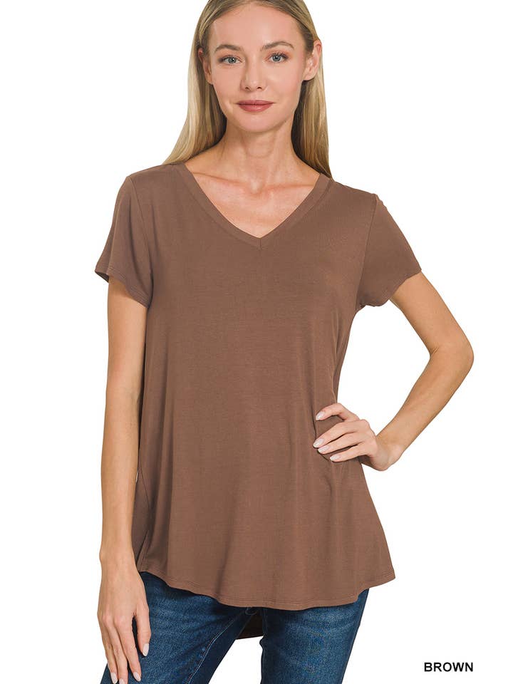 42POPS – wholesale Knit top – Women's – `.Short Sleeve Rayon Jersey Tee3