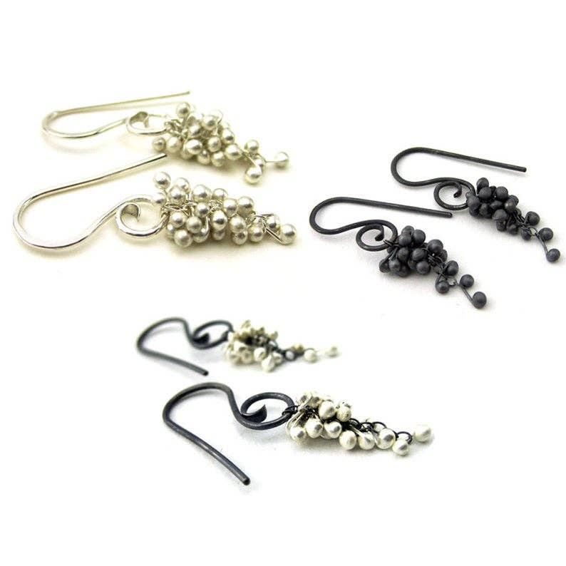 YedOmi Jewelry - Wholesale Dangle Earrings - Wisteria Caviar Earrings-Small1