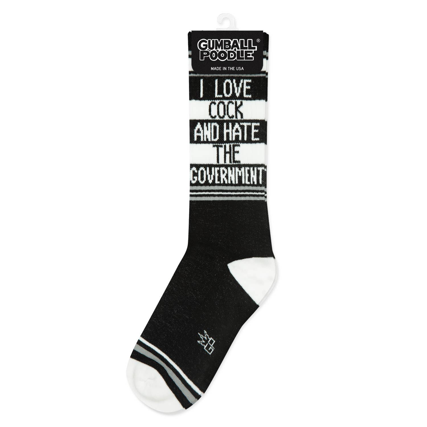 Gumball Poodle - Wholesale Socks - Unisex - I Love Cock And Hate The Government Gym Crew Socks2
