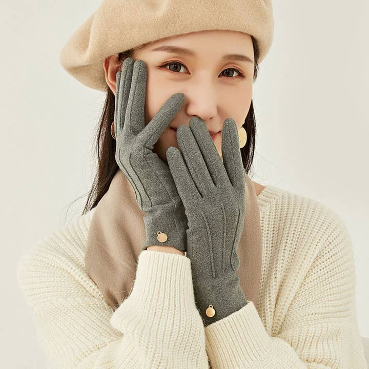 Funkyrel® Atzbranding Limited - Wholesale Gloves - Women's - Gloving - Autumn Winter Fleece-Lined Warm Gloves