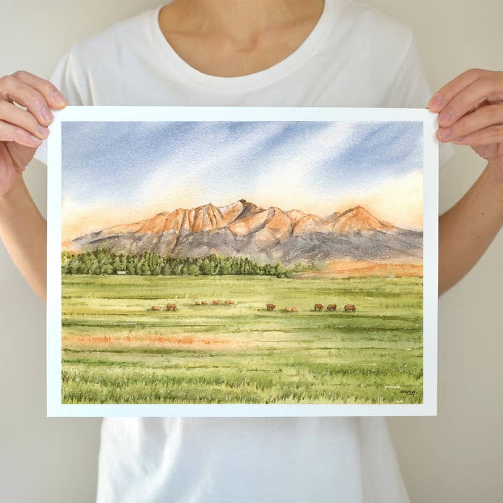 Impression d'art Blanca Peak | Quatorze mille du Colorado pour la vente par Ivywild Studio