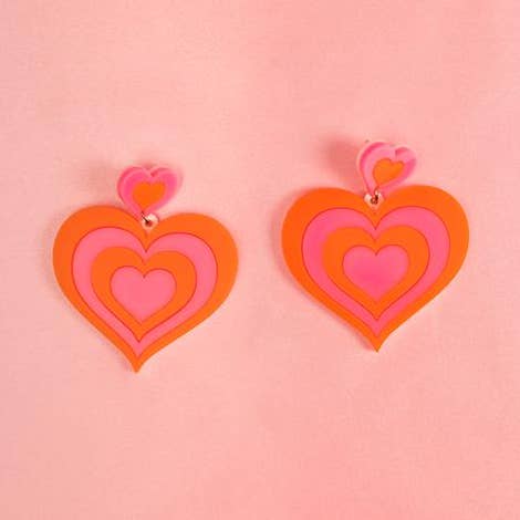 Free Love Hanging Stud Earrings for wholesale by MindFlowers