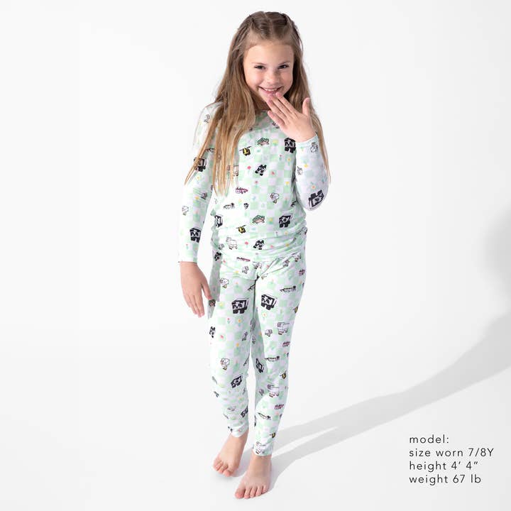 Bellabu Bear - Wholesale Sleepwear Set - Kids - Minecraft Sleep Repeat Bamboo Kids Pajamas2