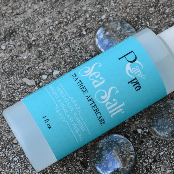 Lion Gothic - Wholesale Tattoo Ointment/Care - pCare Pro Piercing Aftercare 4oz Sea Salt Tea Tree Solution2