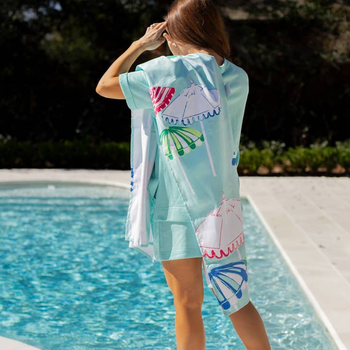 The Royal Standard - Wholesale Beach towel - Monterosso Beach Towel Capri/Hot Pink/Sapphire 34x702