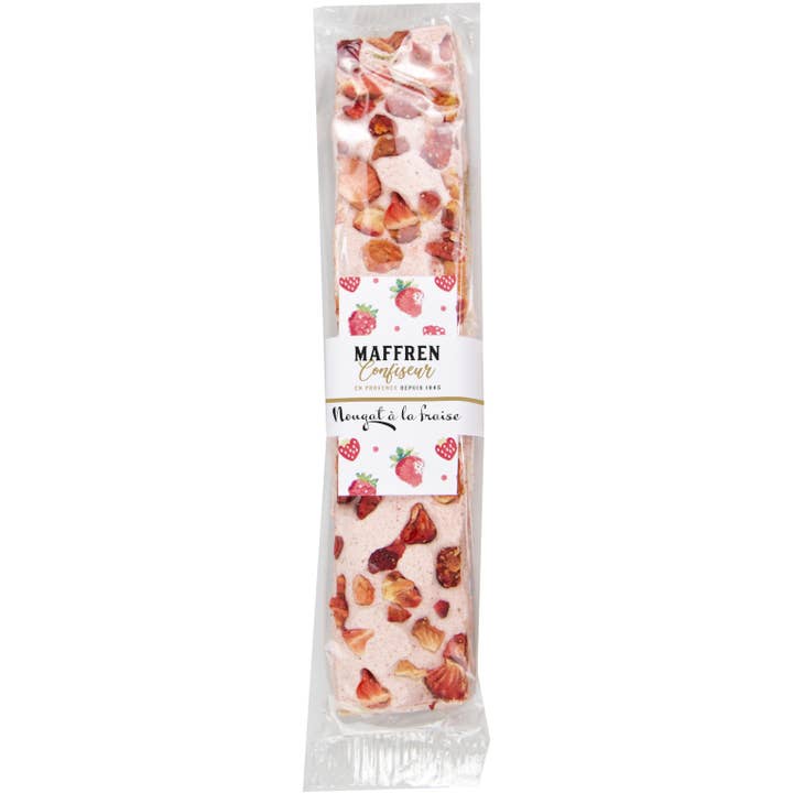 French Feast - Wholesale Nougat - Maffren · White nougat bar w/ strawberries