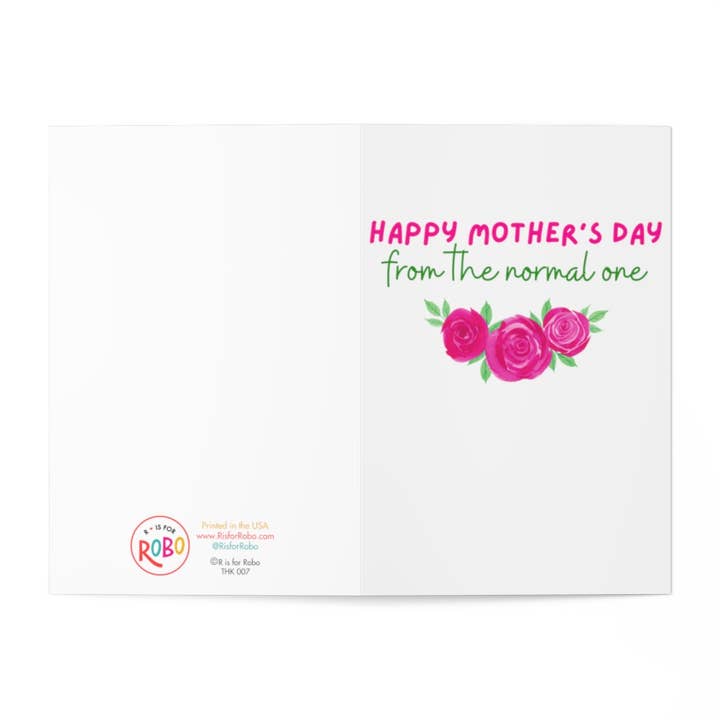 R is for Robo - Wholesale Mother's Day Card - Funny Mothers Day Card Happy Mother's Day Card for Mom2