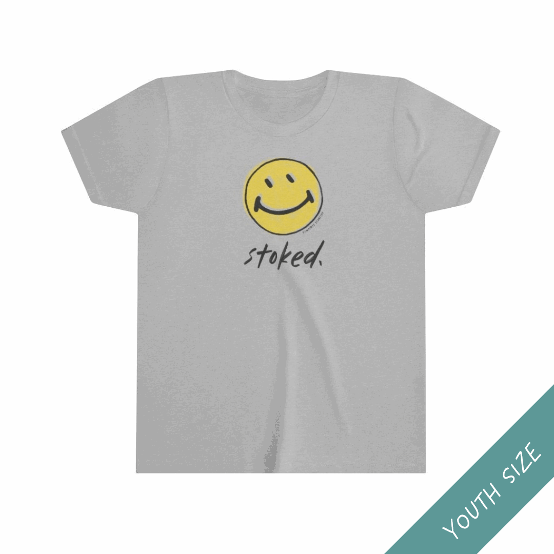 Dynamite Starfish - Wholesale Screen Printed T-Shirt - Kids - Stoked — Youth Kid's Rock Climbing T-Shirt2