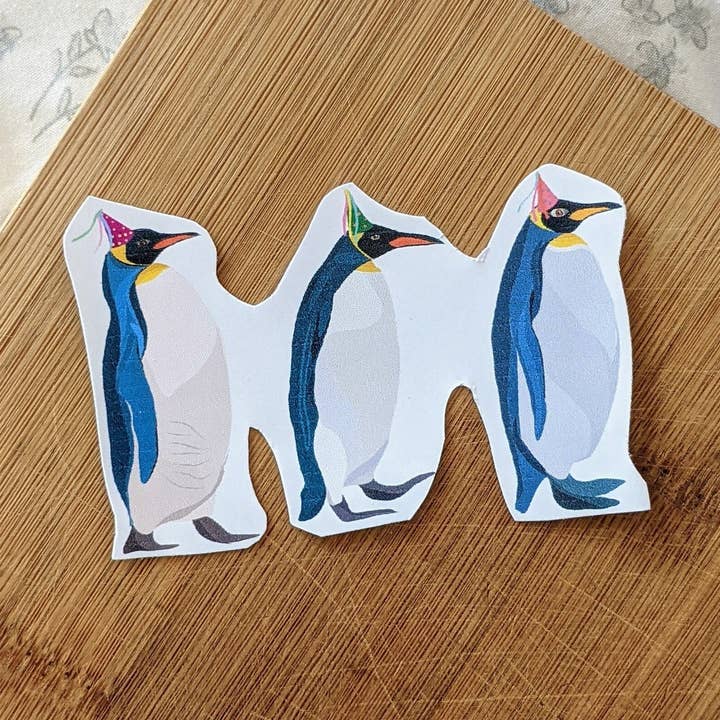 party penguins sticker for wholesale by Sazzlebybell