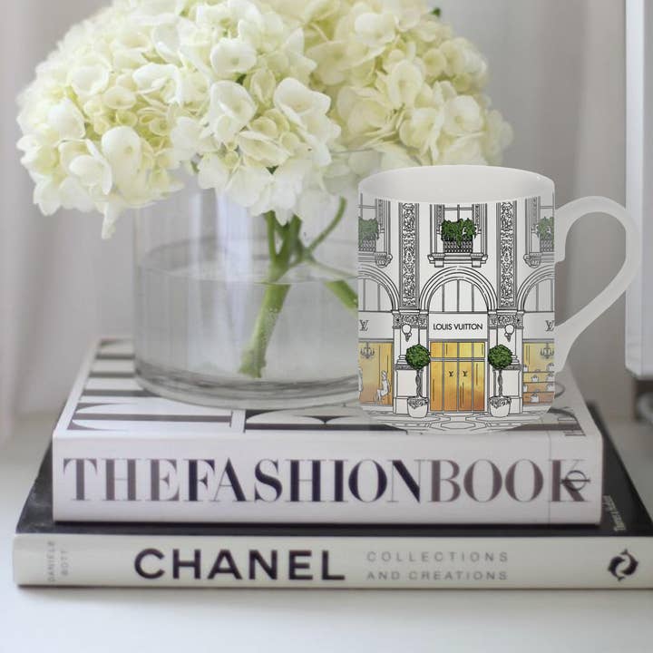 Window Shopping-Lv Fine Bone China Mug for wholesale by Catherine Loves