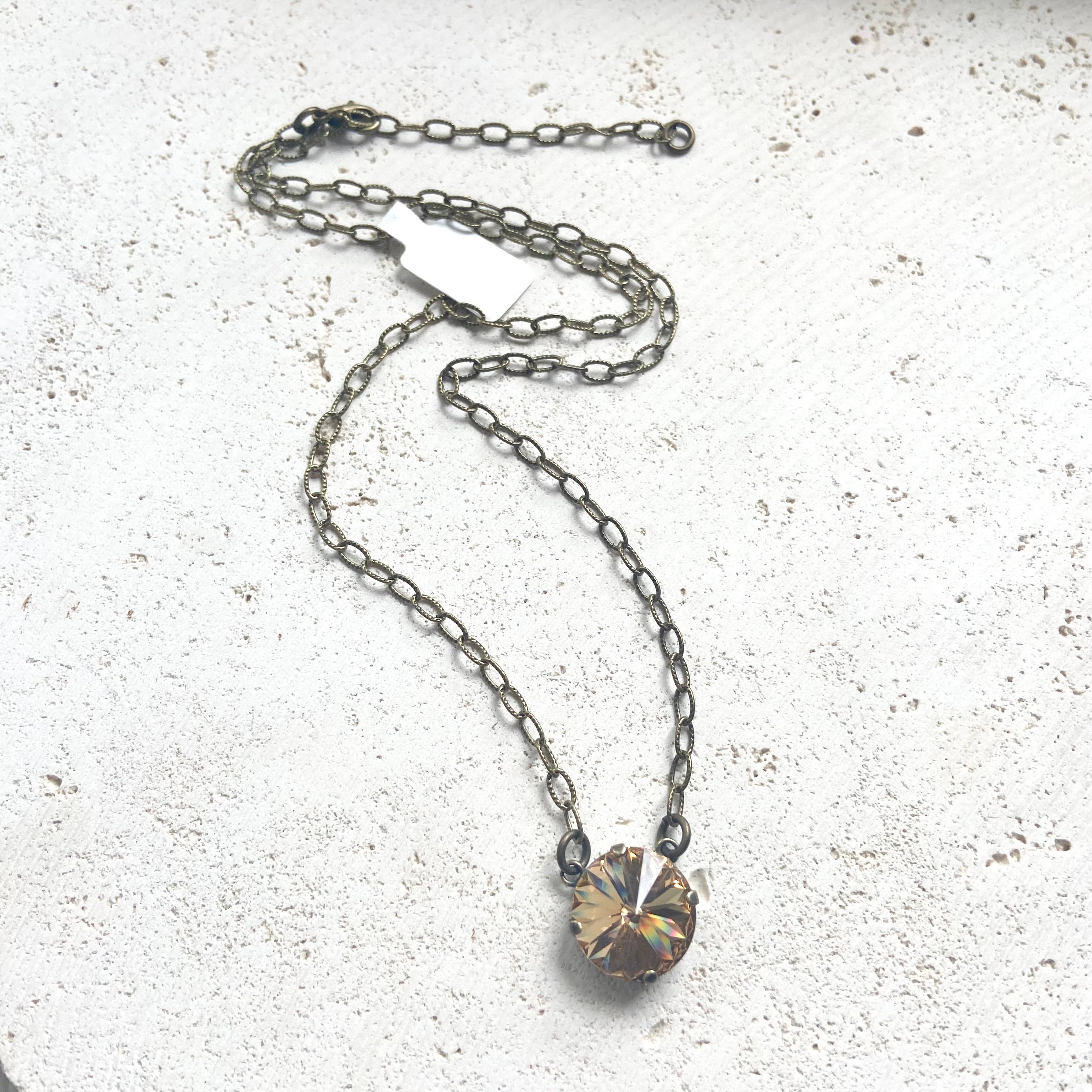 Wanderlust by VB&Co. - Wholesale Pendant/Charm Necklace - Swarovski Crystal necklace boutique salon rustic jewelry1
