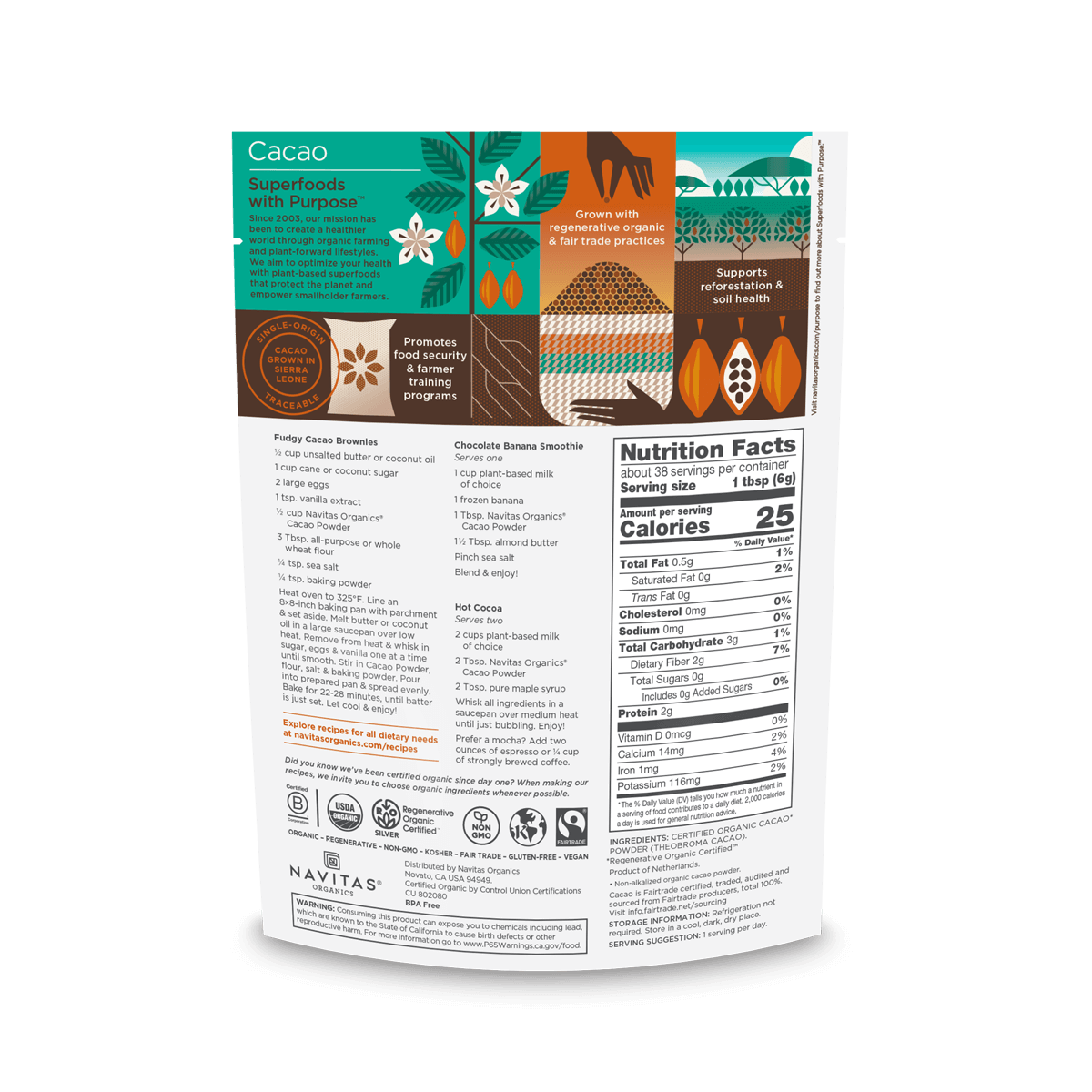 Navitas Organics - Wholesale Protein/Superfood Powder - Cacao Powder1