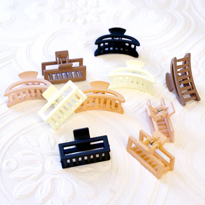 NeutralBlackMix ,...SI-25101 Small hair Claw Clips for wholesale on Faire