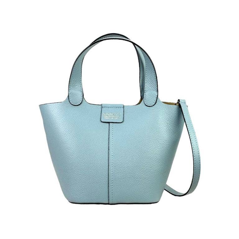 Chenson & Gorett - Vente Sac porté épaule – femme - Sac seau en cuir italien avec sac supplémentaire pour femme1