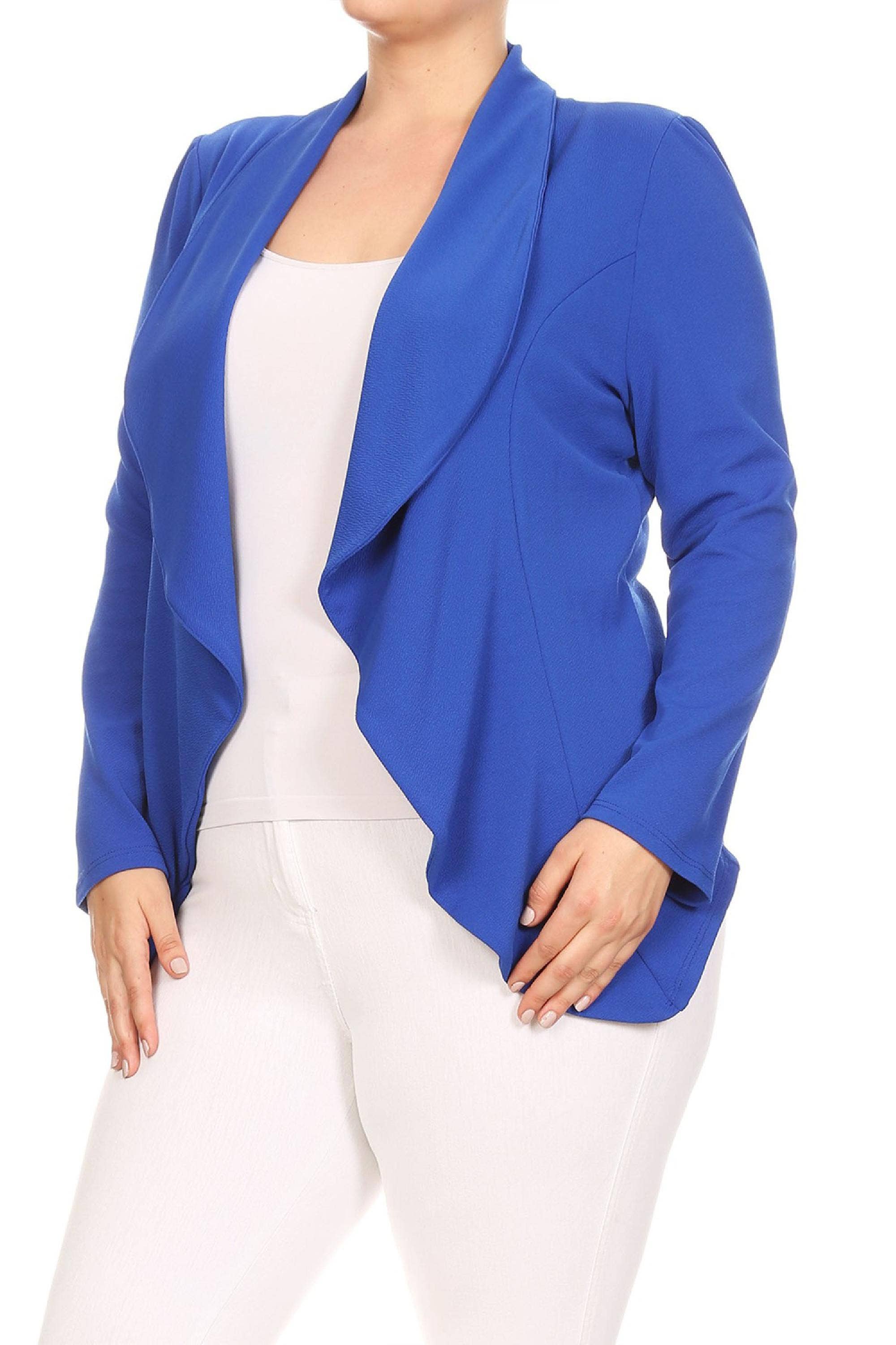 MOA COLLECTION – Blazer - Mulher por atacado – Jaqueta feminina sólida de mangas compridas para escritório46