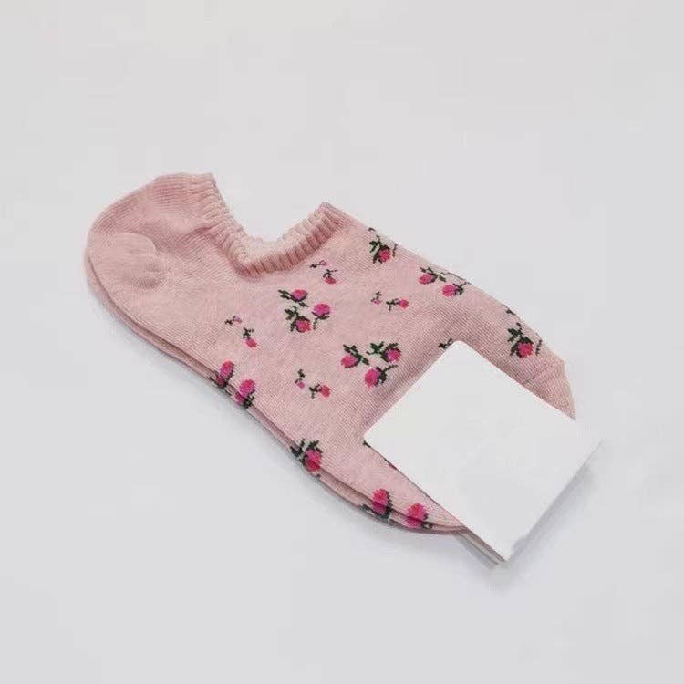 Sweetkama - Vente Chaussettes – femme - Chaussettes Bateau Tricotées à Petites Fleurs pour Femmes SKAS500228