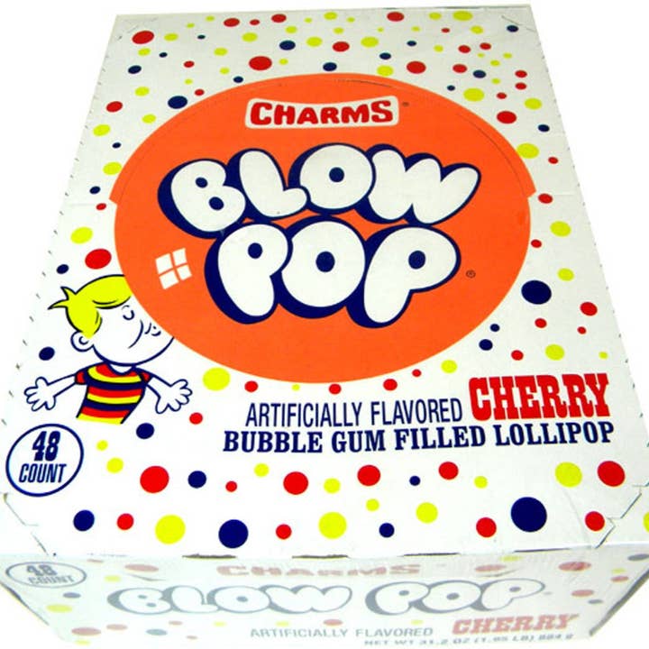 I Got Your Candy - Wholesale Lollipop - Charms Blow Pop Lollipops Cherry - 48ct