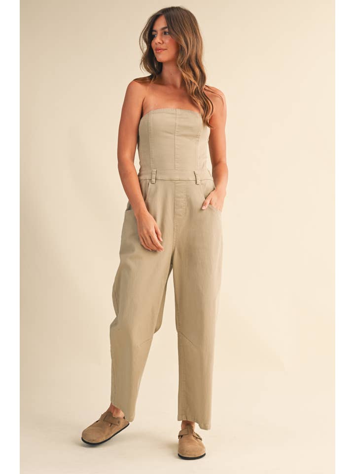 Klesis - Wholesale Jumpsuit - Women's - IJP3099-G STRAPLESS BARREL PANTS JUMPSUIT21