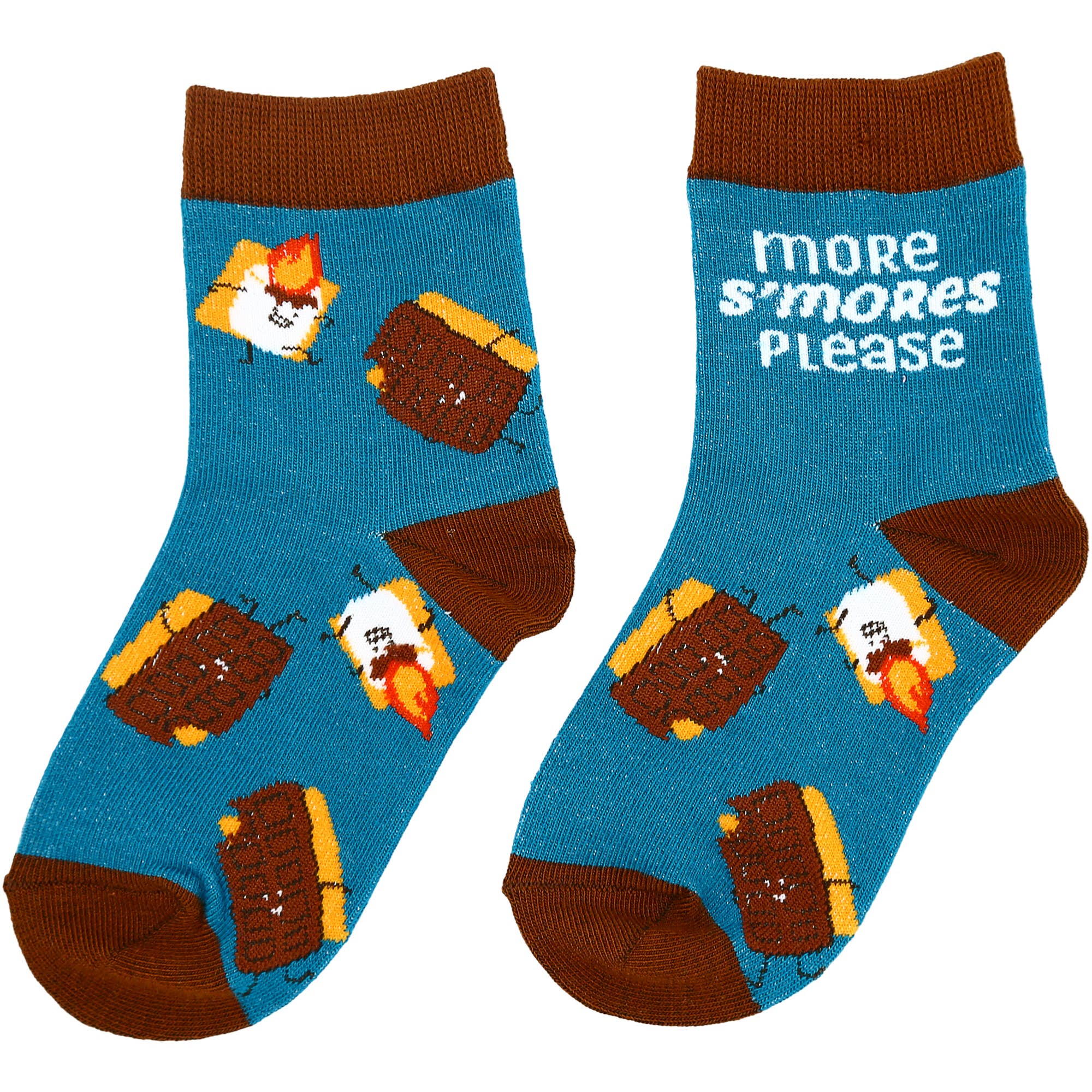 Pavilion - Wholesale Socks - Kids - S'mores - M/L Youth Cotton Blend Crew Socks0