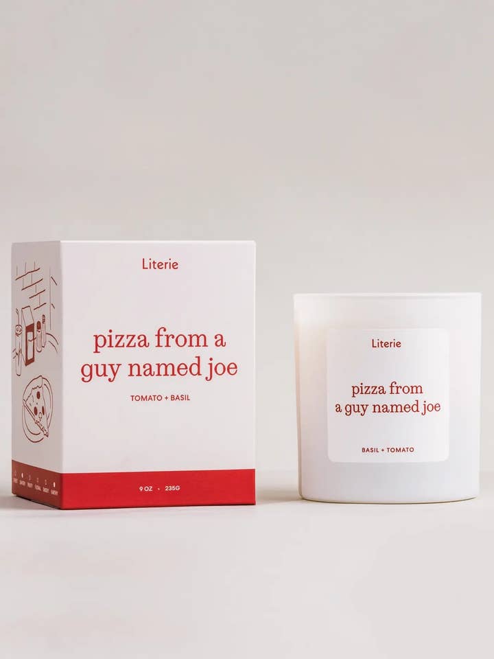 Pizza d'un gars nommé Joe pour la vente par Literie