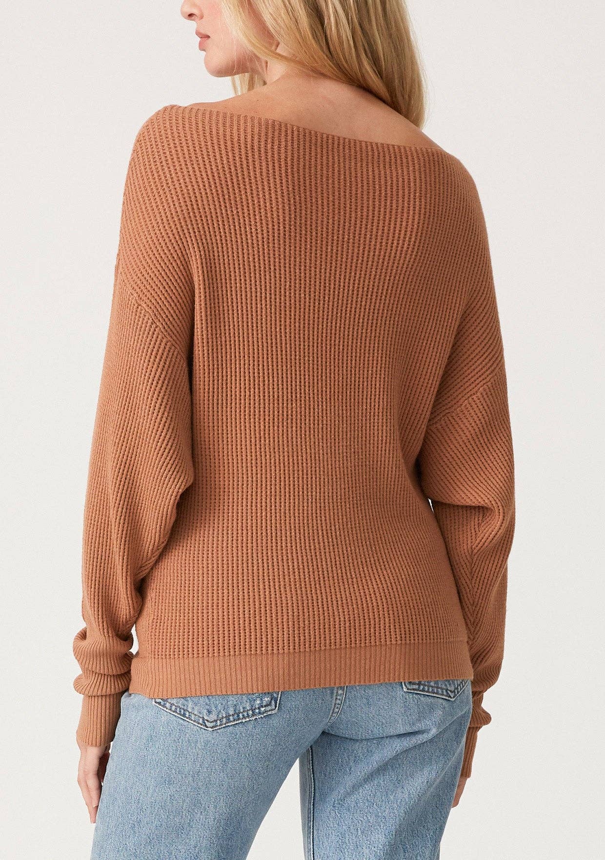 Lovestitch - Vente Pull en maille – femme - Pull en tricot gaufré à manches longues15