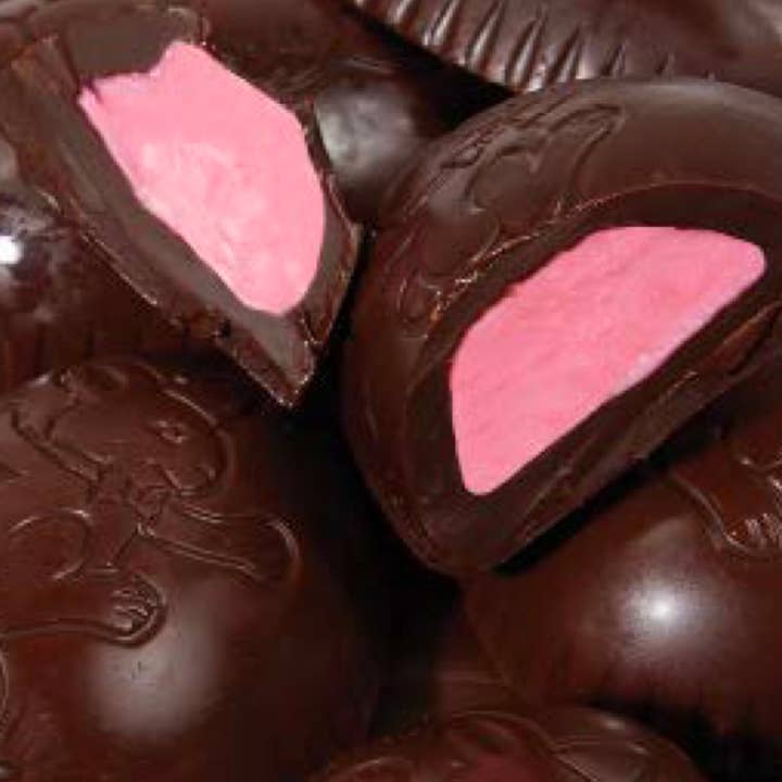 O'Shea's Candies Sweet Shop - Wholesale Chocolate Covered Sweets - Easter DARK Chocolate Raspberry Cream 1.25oz EGG 1PKÂ