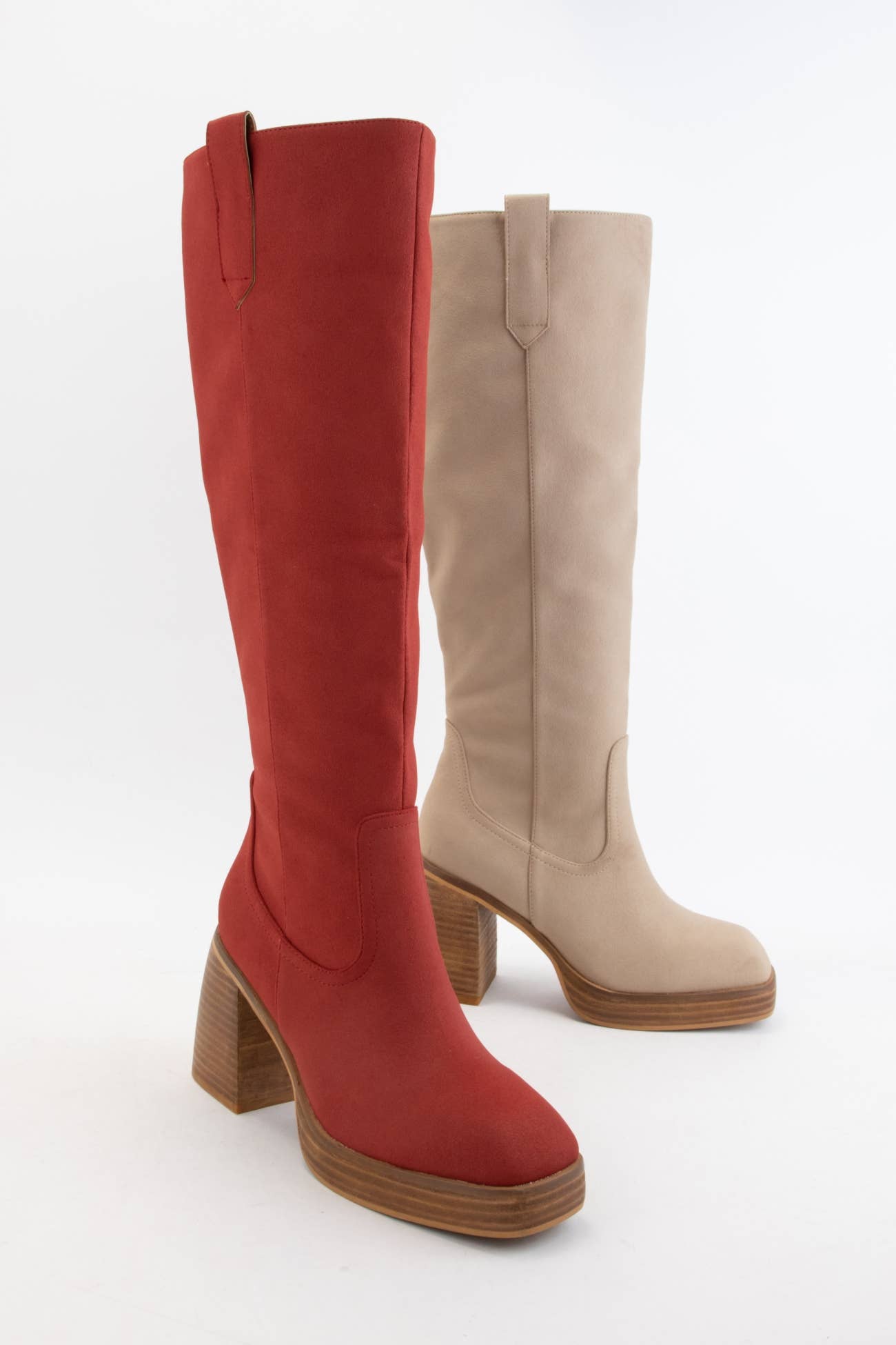 CCOCCI - Wholesale Boots - Women's - ALYSSA CHUNKY PLATFORM HEEL SLIM FIT TALL BOOTS5