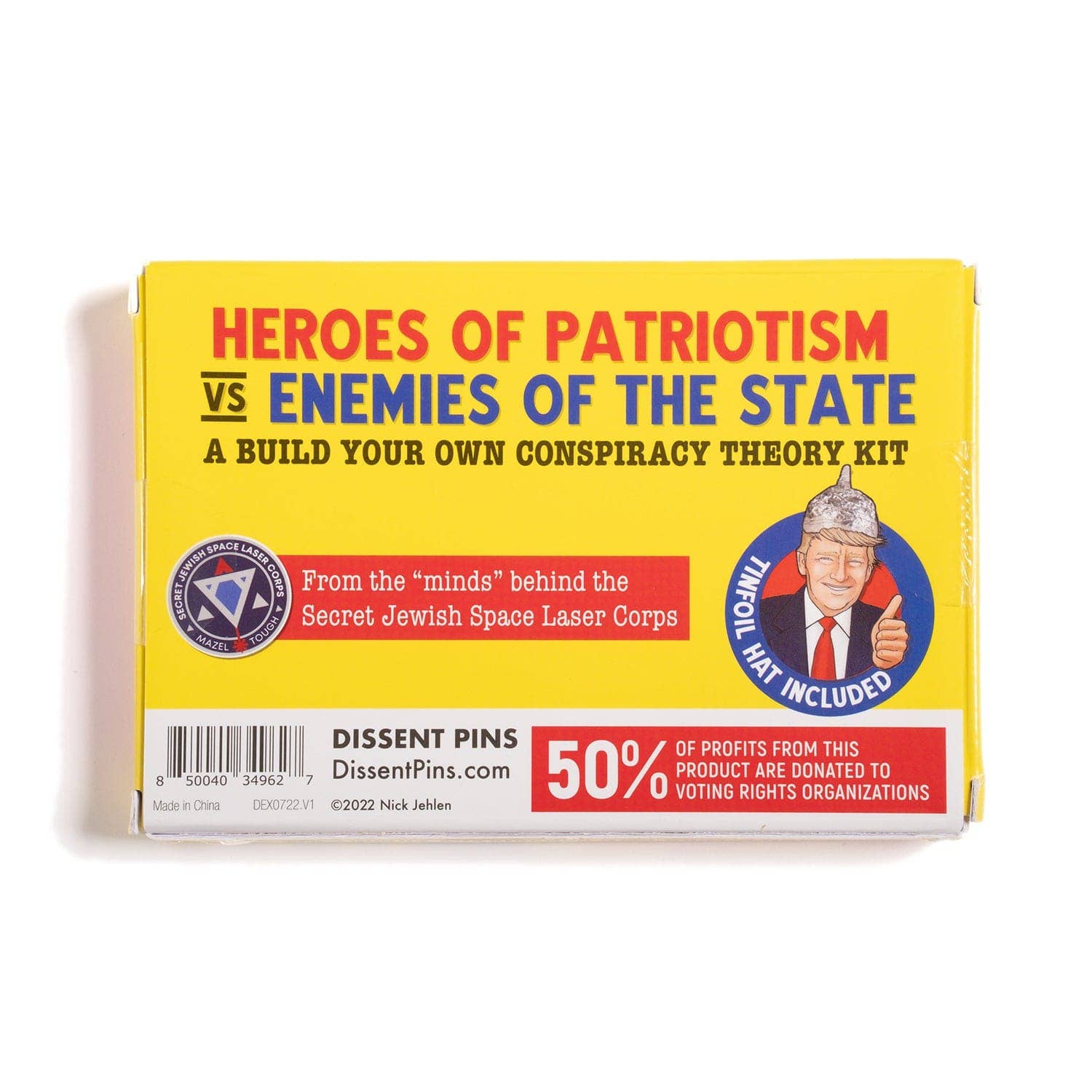 Dissent Pins – wholesale DIY-pysselkit – Hjältar av patriotism vs Statens fiender Konspirationsteorikit3