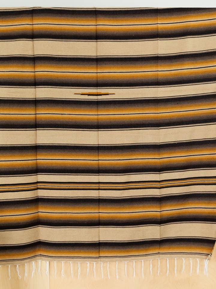 Serape Mexican Blankets - Tan for wholesale by SIDREY
