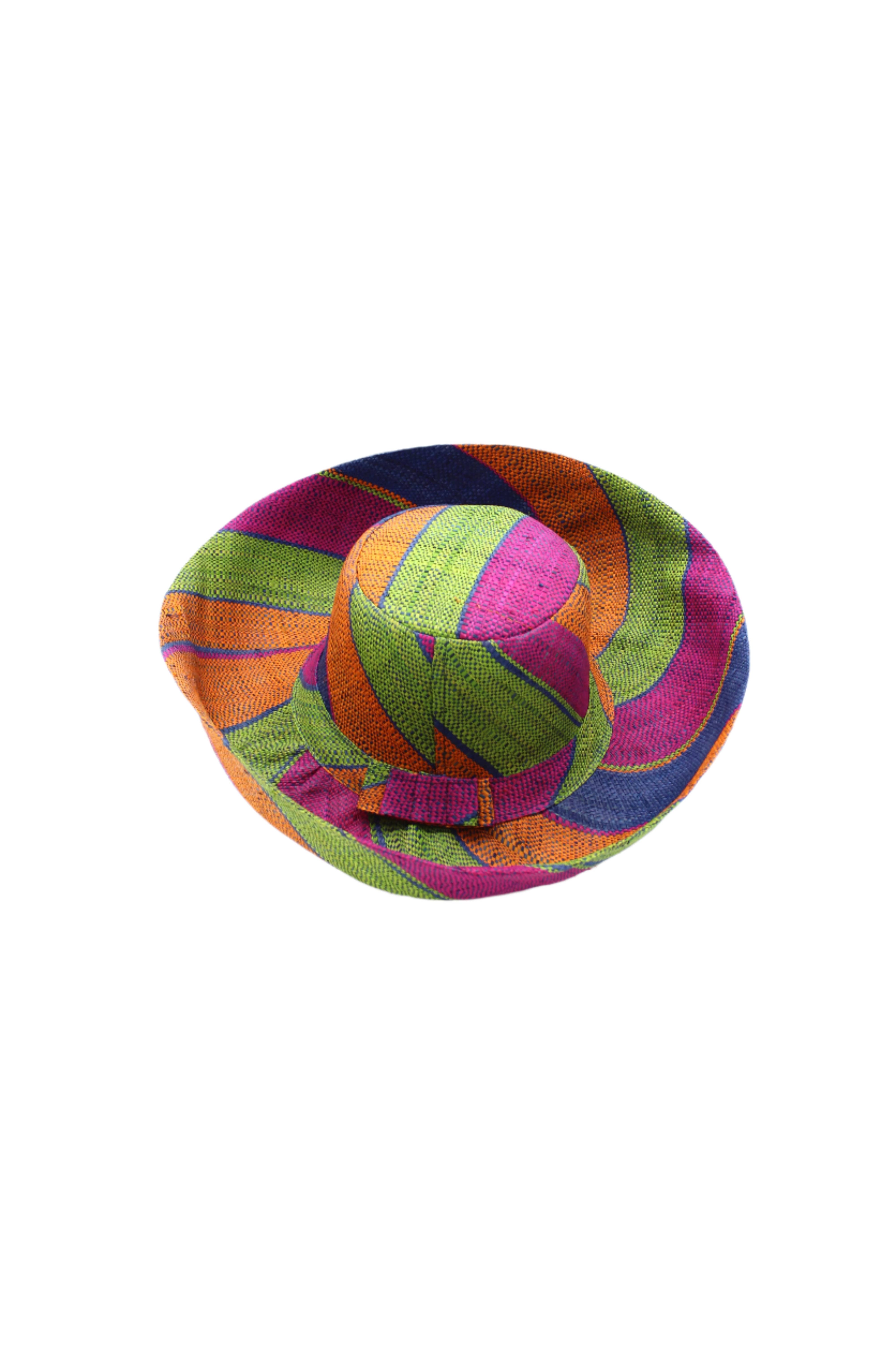 Shebobo - Vente Chapeau de paille – femme - Chapeaux de paille Shebobo Monica à larges bords rayés 13 cm et 18 cm pliables37