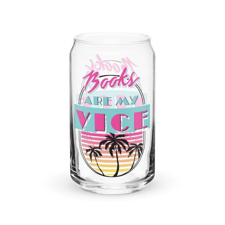 Fables & Tales Co. - Wholesale Drinking Glass/Cup - Books Are My Vice Glass
