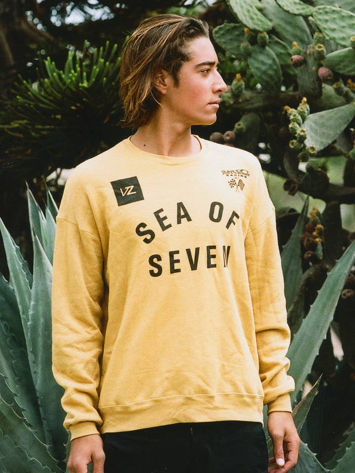 Pulôver Trifecta Crewneck por atacado de SEA OF SEVEN